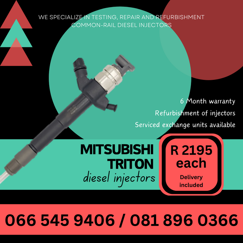 MITSUBISHI TRITON DIESEL INJECTORS FOR SALE ON EXCHANGE WITH WARRANTY