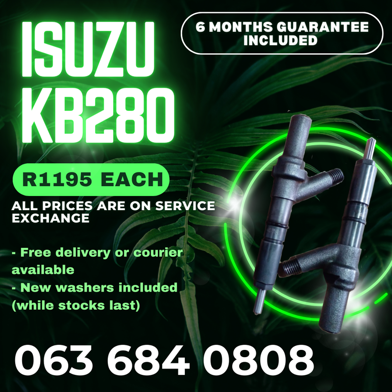 ISUZU KB280 DIESEL INJECTORS FOR SALE WITH WARRANTY