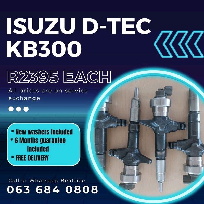 ISUZU DTEQ KB300 DIESEL INJECTORS FOR SALE WITH