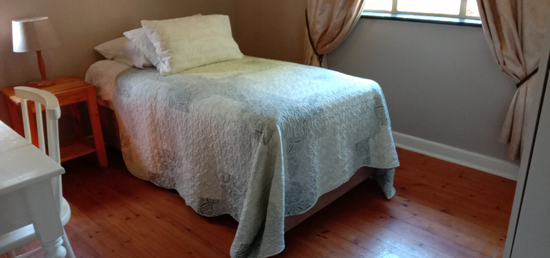 Large fully furnished bedroom in a quiet, friendly Durban North house-share to let.  No parking