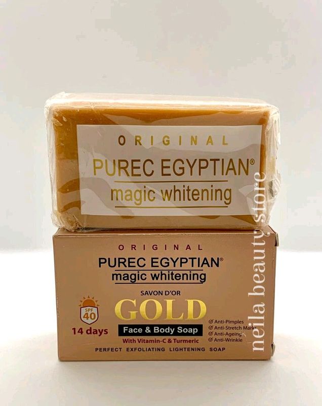 Purec Egyptian gold magic whitening soap with vitamin C and Turmeric