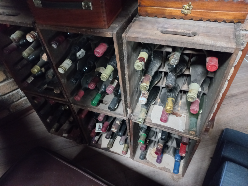Wooden wine crates