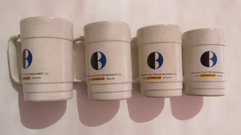 Barlows Caterpillar coffee/beer mugs
