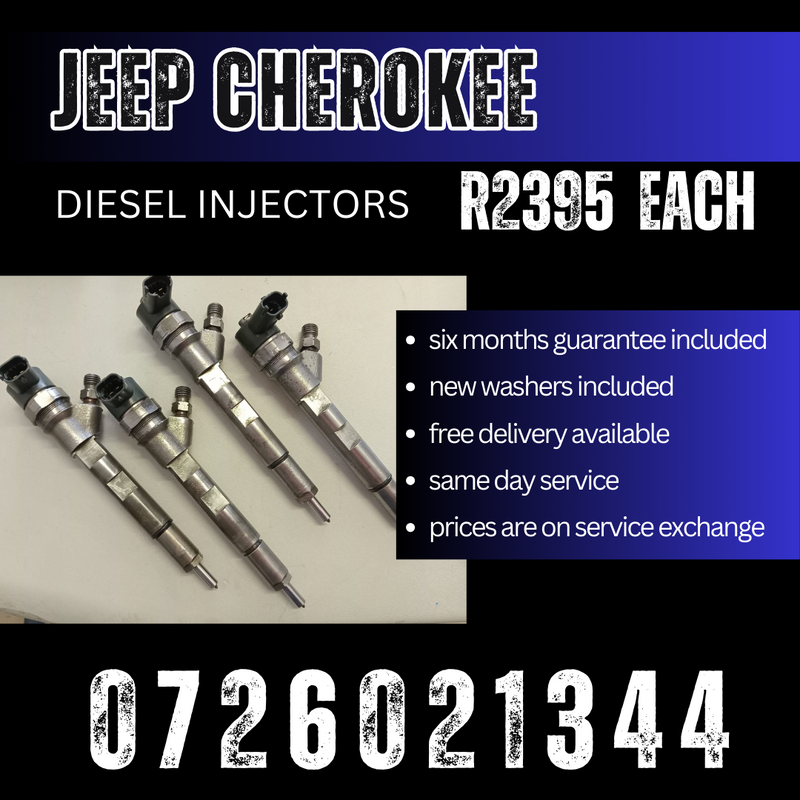 Jeep Cherokee diesel injectors for sale