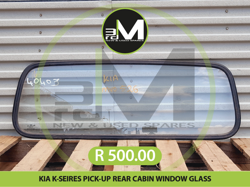 KIA K-SEIRES PICK-UP REAR CABIN WINDOW GLASS