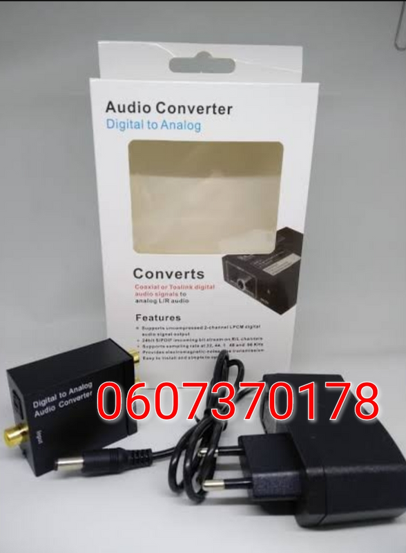 Digital to Analog Audio Converter Box (Brand New)
