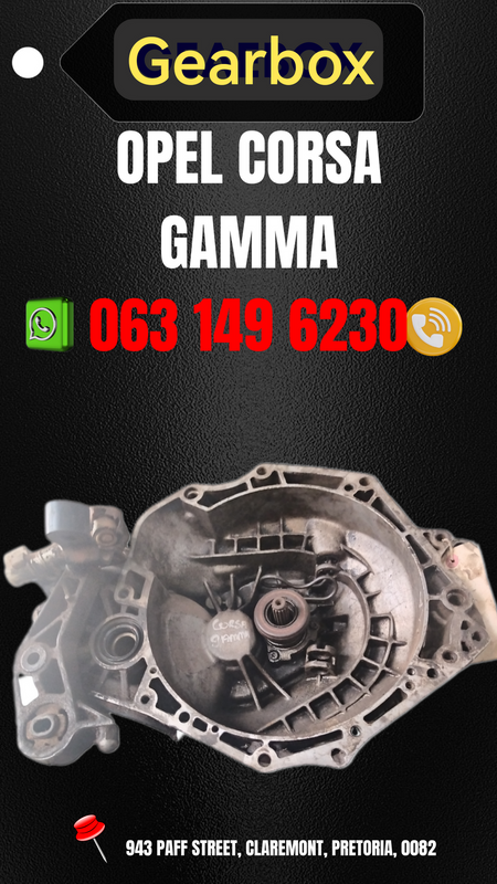 Opel corsa gamma gearbox R3500 Call or WhatsApp me 063 149 6230