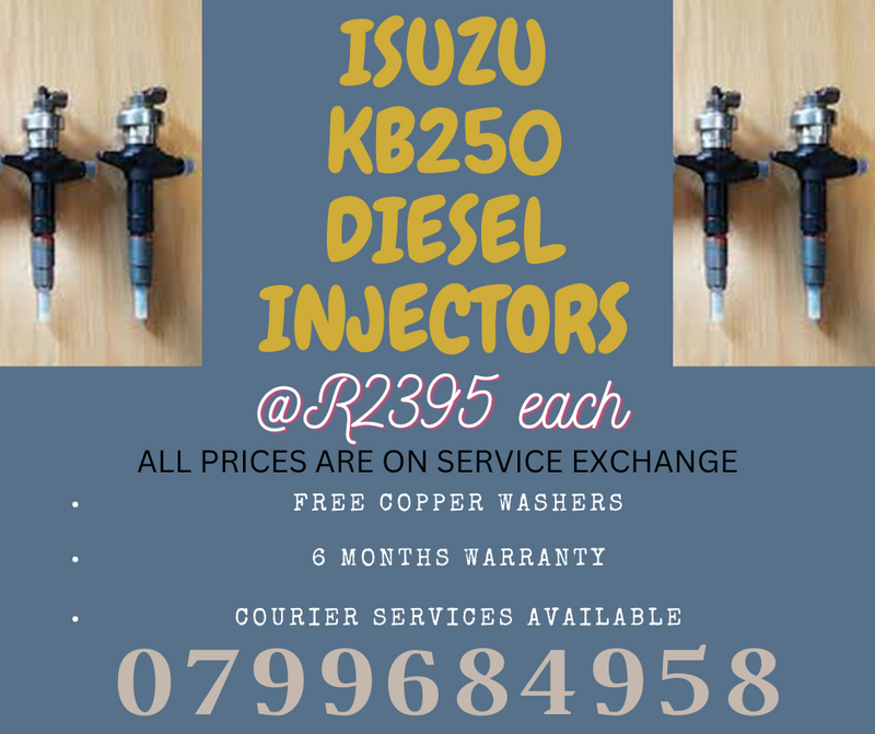 ISUZU KB250 DIESEL INJECTORS/ WE RECON AND SELL ON EXCHANGE