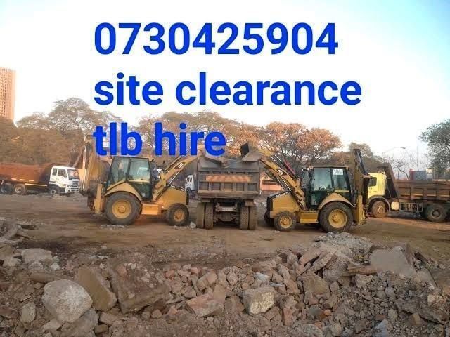 SITE CLEARANCE, DEMOLITION, TLB HIRE