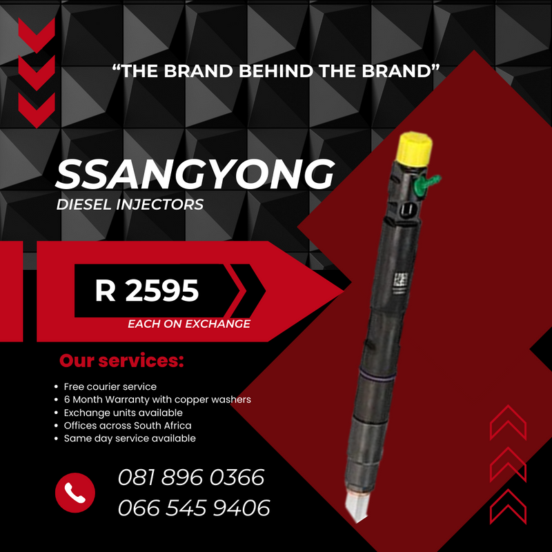 SSANGYONG DIESEL INJECTORS FOR SALE WITH WARRANTY
