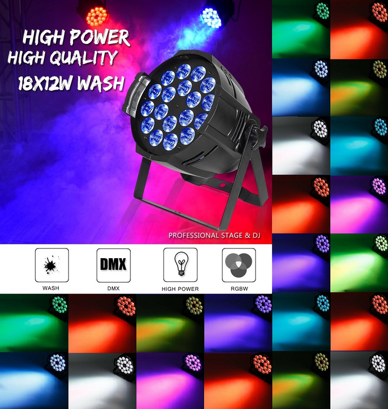 BIG DIPPER Professional Disco Stage DJ Party Wash LED Light DMX512 PARCAN RGBWA. Huge and Brand NEW.