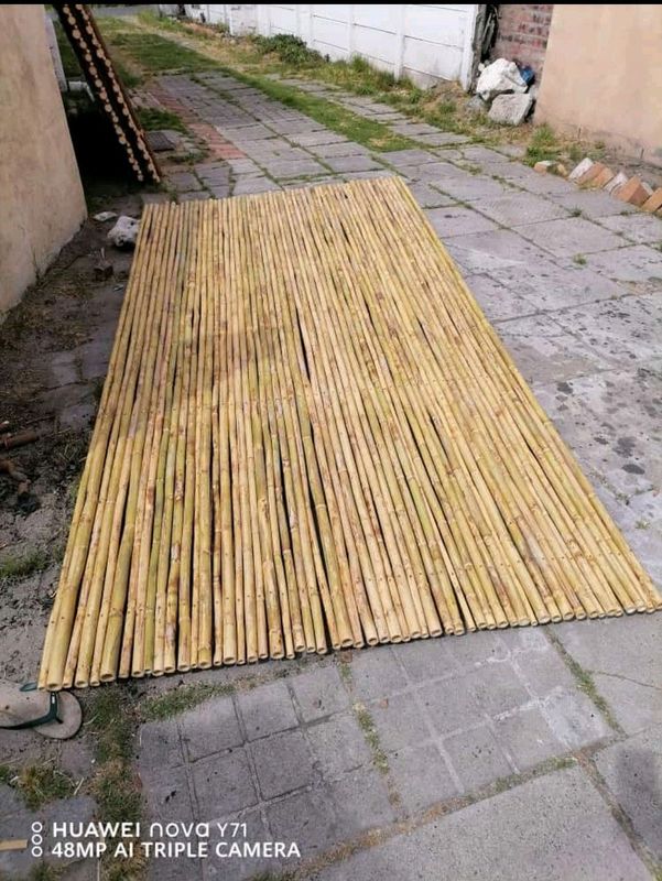 Bamboo and wood fencing
