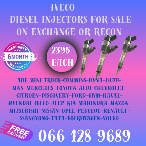 IVECO DIESEL INJECTORS FOR SALE ON EXCHANGE WITH FREE COPPER WASHERS
