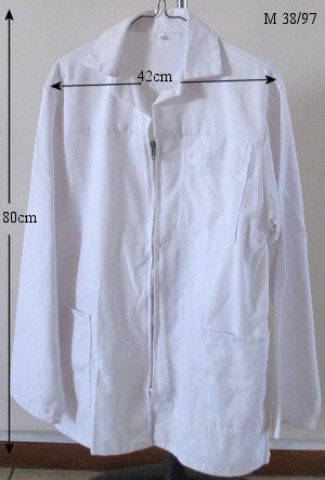 Gezina: Safari style white jackets with pockets with zip