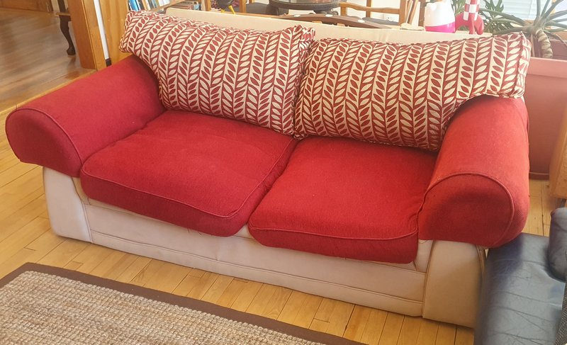 Large and Comfortable Fabric Family Couch