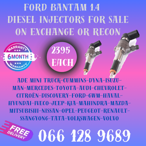 FORD BANTAM 1.4 DIESEL INJECTORS FOR SALE ON EXCHANGE OR TO RECON YOUR OWN