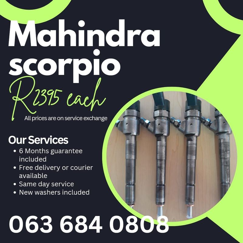 MAHINDRA SCORPIO DIESEL INJECTORS FOR SALE WITH WARRANTY ON