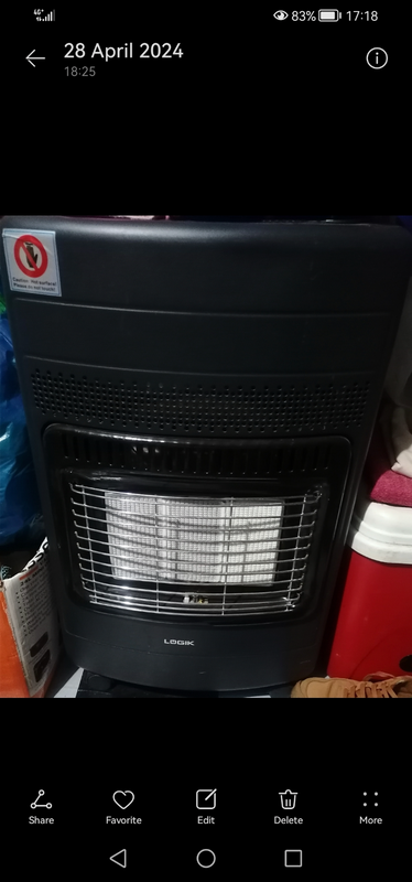A gas heater. New! Just the heater for sale, no gas cylinder.