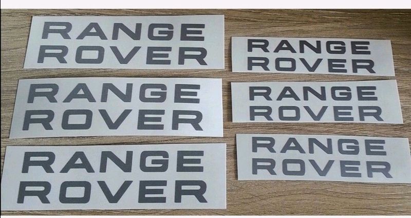 Set off 6 Range Rover brake caliper decals / vinyl cut stickers