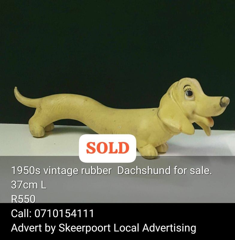 1950s vintage rubber Dachshund  for sale