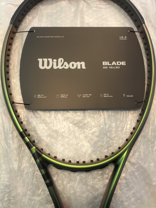 Wilson Blade 98 18x20 V8 tennis racquet.