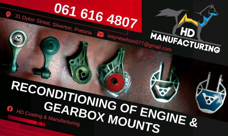 Reconditioning of engine mounts , gearbox mounts &amp; control arms