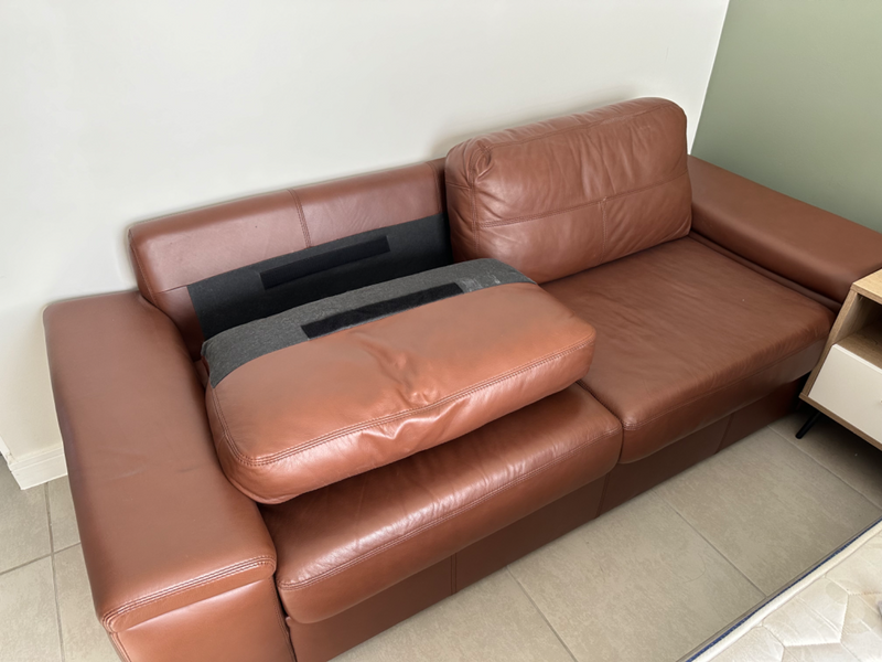 100% Genuine leather 3 seater couch