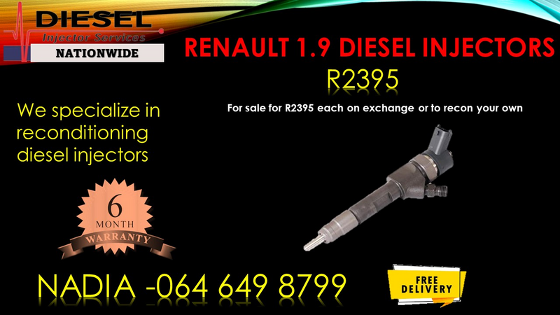 Renault 1.9 diesel injectors for sale on exchange - we sell on exchange or recon