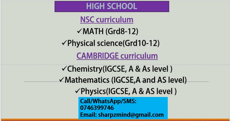 TUTOR AVAILABLE: MECHANICAL ENGINEERING MODULES and HIGH SCHOOL MATH AND PHYSICAL SCIENCE