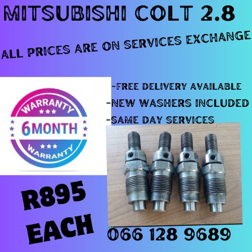 MITSUBISHI COLT 2.8 DIESEL INJECTORS FOR SALE ON EXCHANGE OR TO RECON YOUR OWN