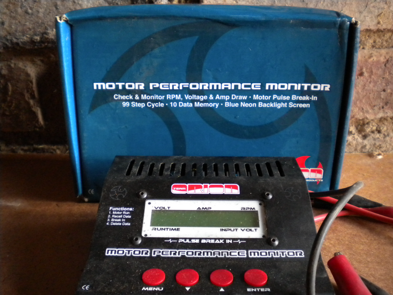 motor performance monitor &amp; 5x r/c motor, mobar brushes &amp; armature cleaners