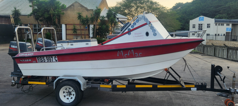 ORION CAT 15 FT ON TRAILER 2 X 50 HP YAMAHA SELLING ON BEHALF OF CLIENT NO WARRANTY START AND GO