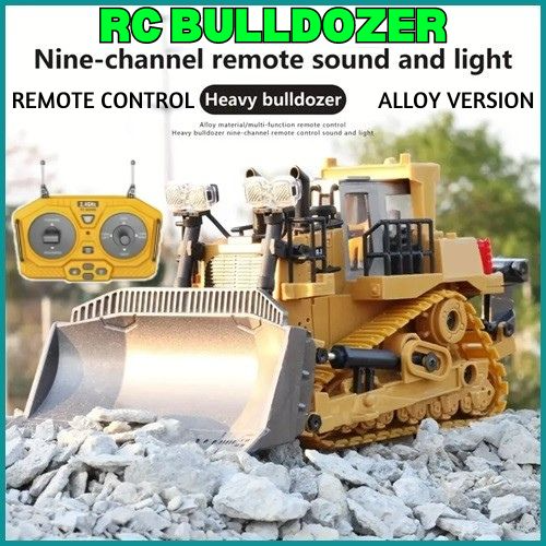 RC TOY Bulldozer 9 Channel 2.4GHz with real functions Construction Vehicle