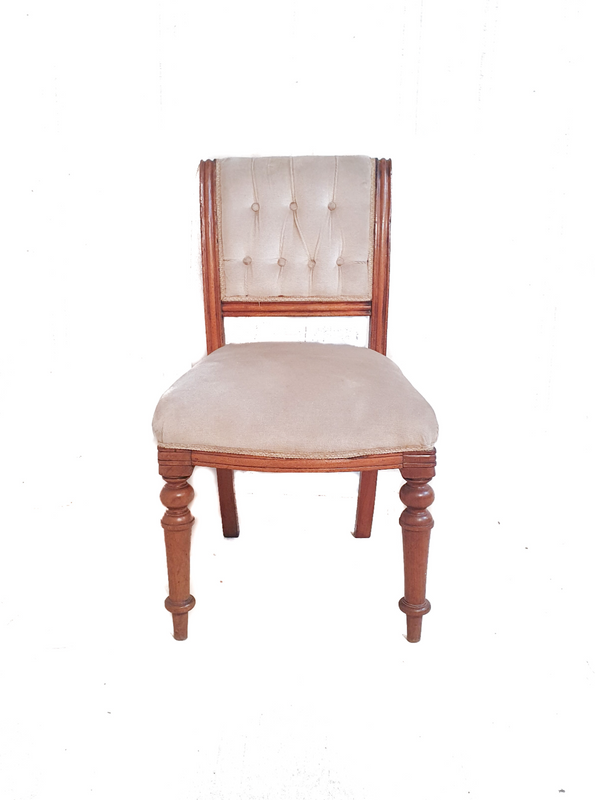 Victorian Mahogany Upholstered Chair