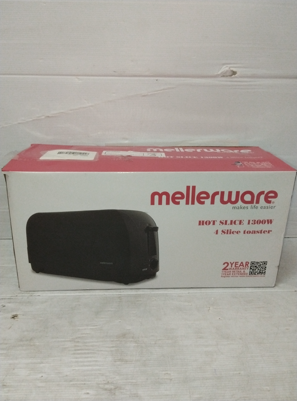 Mellerware - 4 Slice Cool Touch Toaster - Black