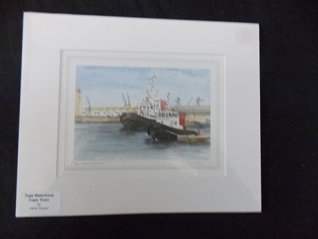 Janet Spaun Print of Waterfront Trawlers