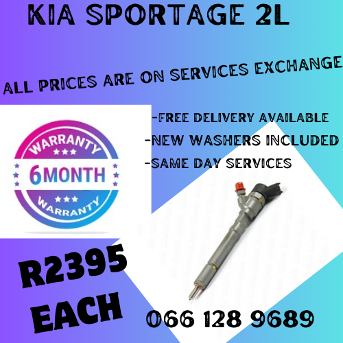 KIA SPORTAGE 2L DIESEL INJECTORS FOR SALE ON EXCHANGE OR TO RECON YOUR OWN