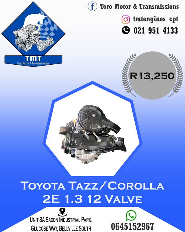 Toyota Tazz/Corolla 2E Engine