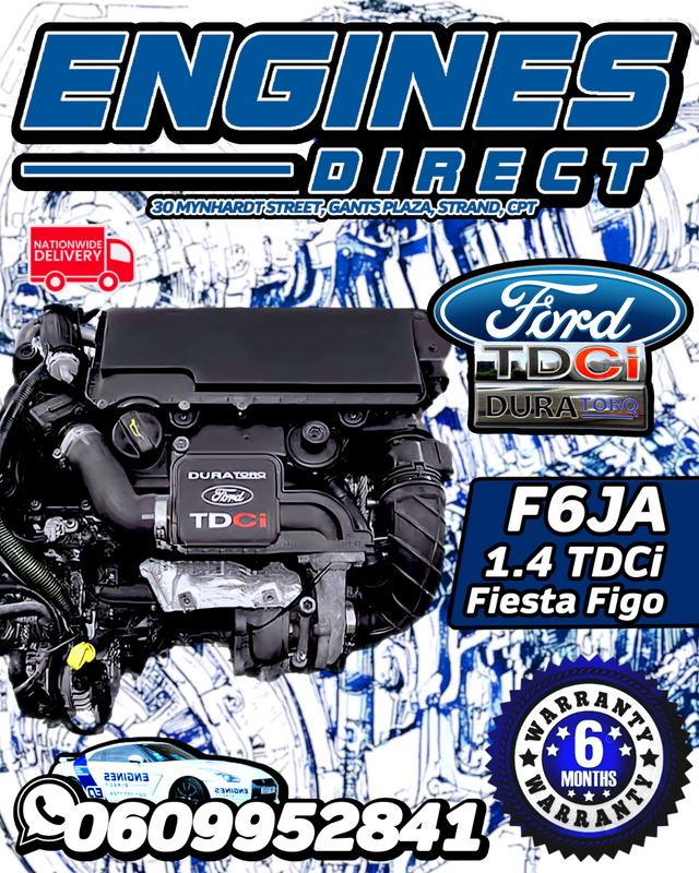 Ford 1.4 TDCi Fiesta Figo F6JA Engine Available at Engines Direct Strand