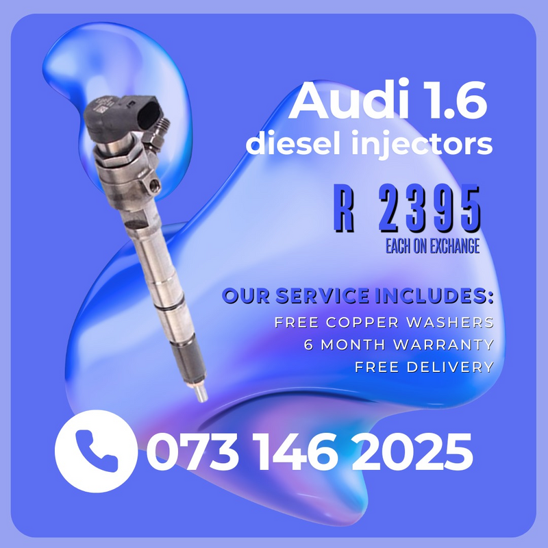 Audi 1.6 diesel injectors for sale on exchange or to recon with  6 months warranty