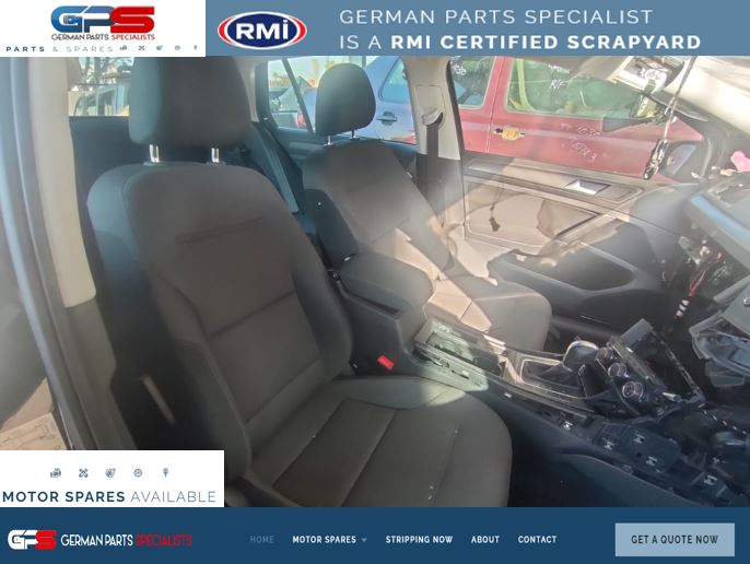 VW GOLF 7 2014 USED REPLACEMENT SEATS FOR SALE