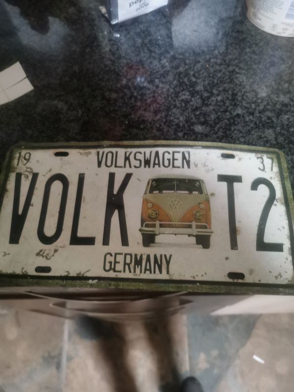 COLLECTABLE 1937 VOLKSWAGEN GERMANY NUMBERPLATE