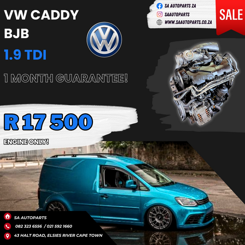 VW Caddy 1.9 TDI BJB motor engine for sale