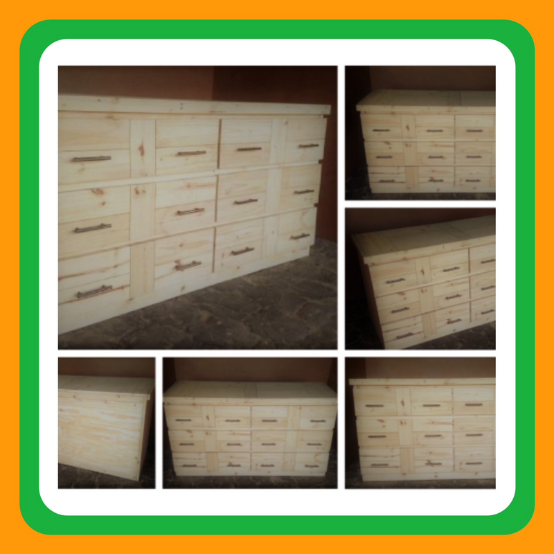 Chest of   drawers Farmhouse series 1600 - Raw