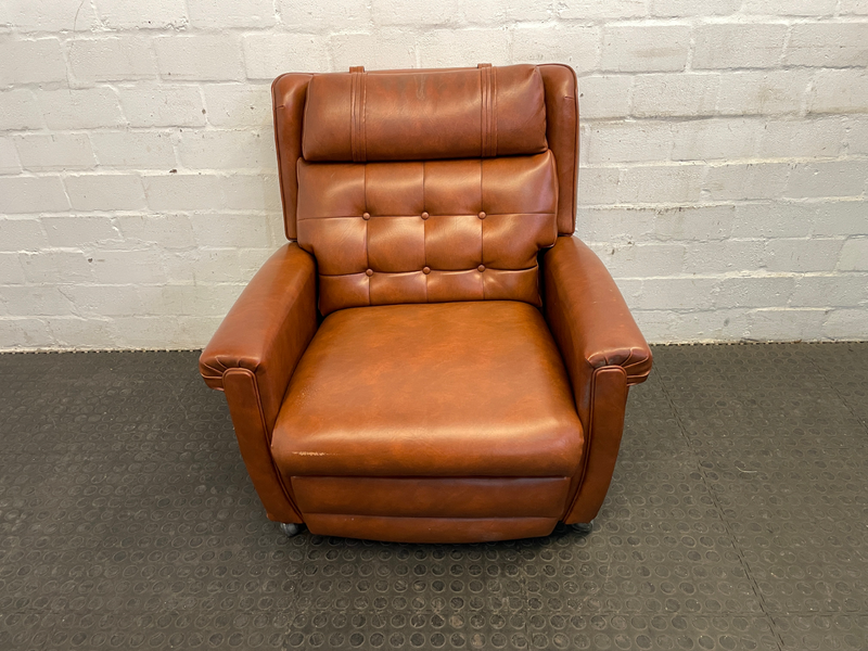 Brown Leather Lazy Boy Recliner-