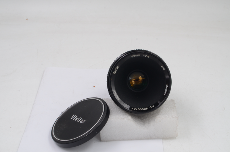 Vivitar 55mm F2.8 macro lens in Minolta MD mount