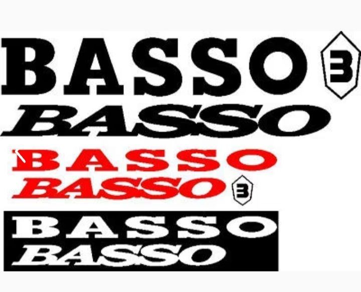 Basso Bicycle decals vinyl cut stickers