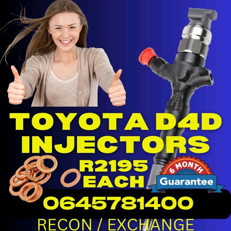 Toyota D4D Diesel Injectors for sale