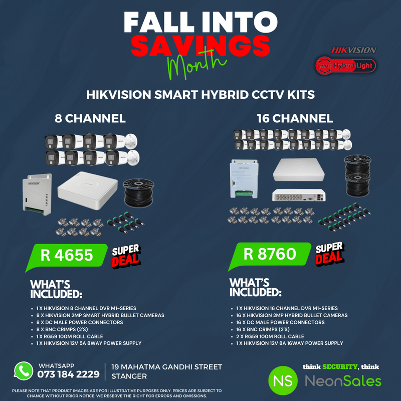 Hikvision Smart Hybrid CCTV kits