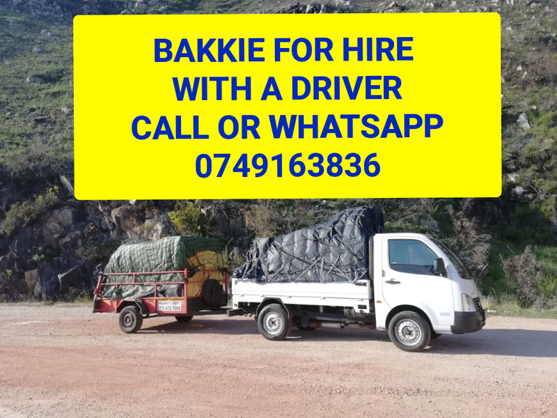 Fedley bakkie for hire for furniture removals